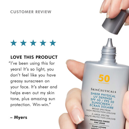 Sheer Physical UV Defence SPF 50 - SkinCeuticals | L'Or&eacute;al Dermatological Beauty Partner Shop